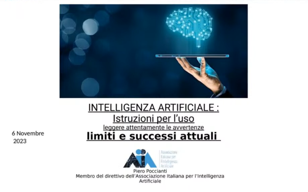 Intelligenza artificiale: istruzione per l’uso
