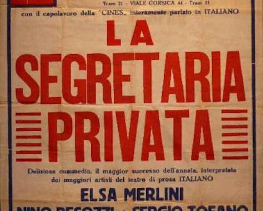 La segretaria privata e spettacolo [senza titolo] di rivista