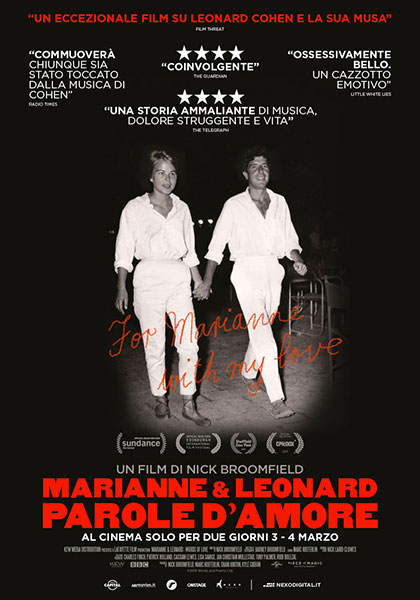 Marianne & Leonard: Parole d’amore | Vite in musica VI edizione